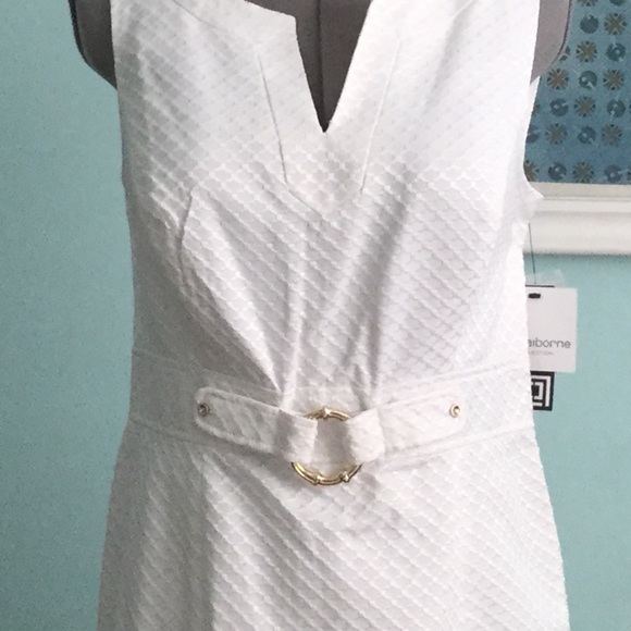 Liz Claiborne - White Sleeveless Dress - Picture 2 of 7